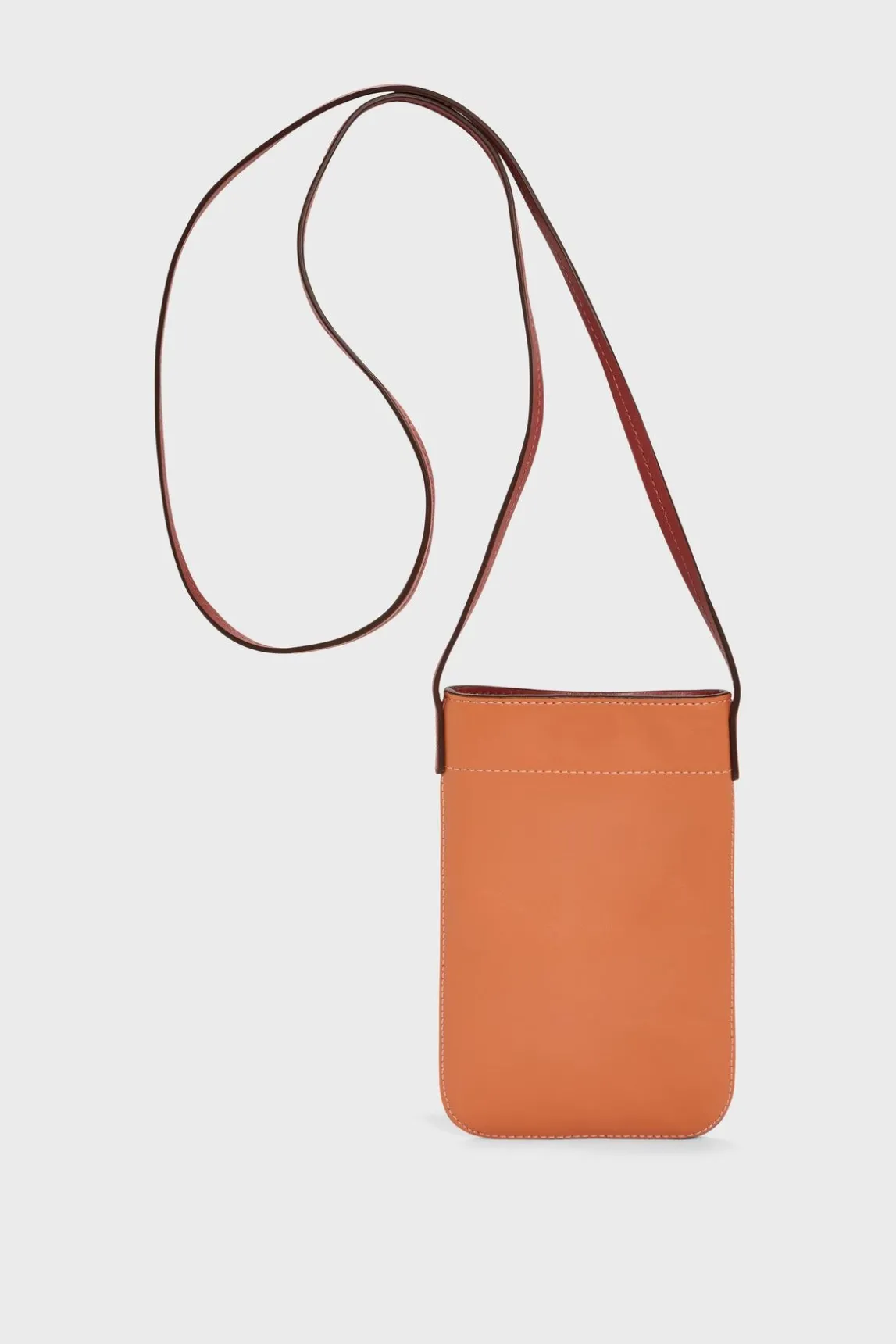 Porte Telephone Cuir Abricot - Ladyphone