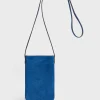 Porte Telephone Cuir Bleu - Ladyphone