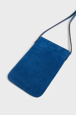 Porte Telephone Cuir Bleu - Ladyphone