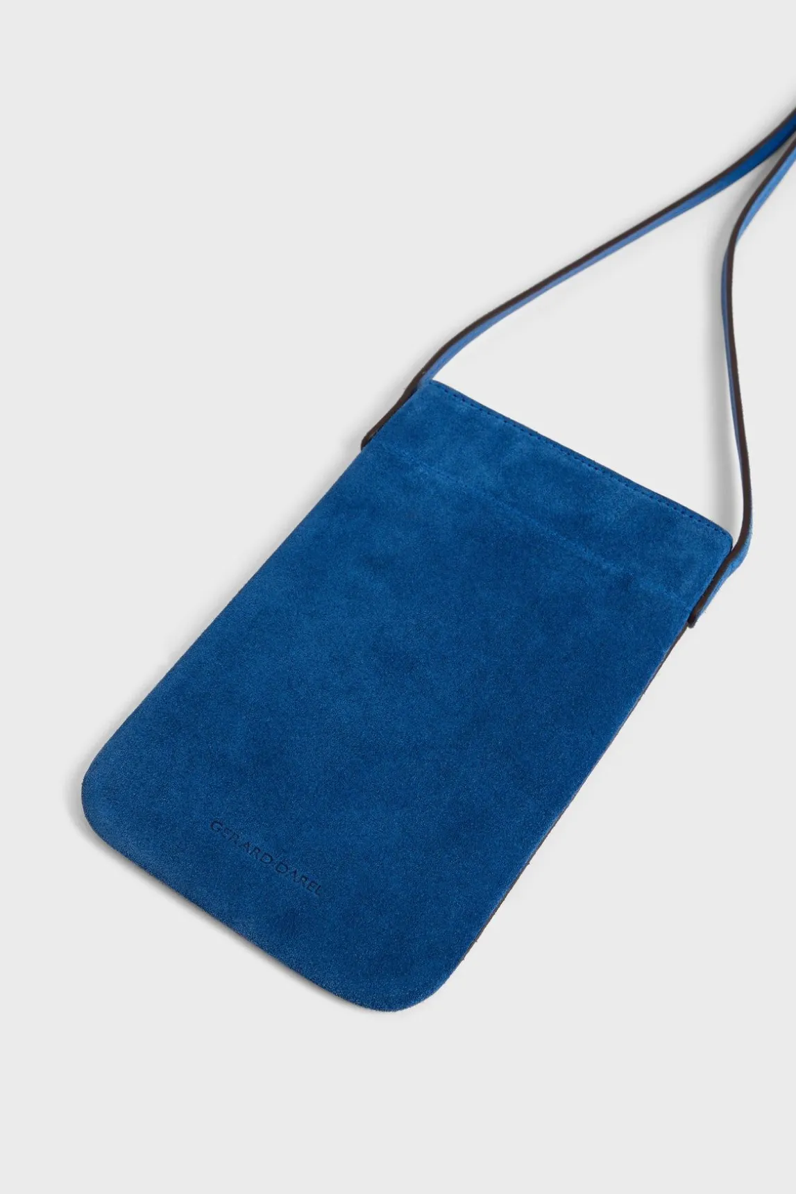 Porte Telephone Cuir Bleu - Ladyphone