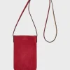 Porte Telephone Cuir Velours Rose - Ladyphone