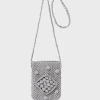 Porte Telephone En Crochet Argent - Rosie