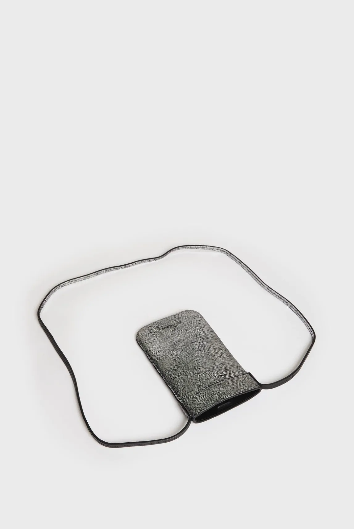 Porte Telephone En Cuir Lamine Effet Glitter - Ladyphone