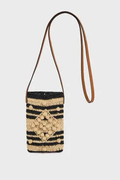 Porte Telephone En Raphia - Rosie