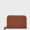 Portefeuille En Cuir Beige - Miniwallet