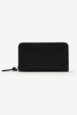 Portefeuille En Cuir Graine Noir - Wallet