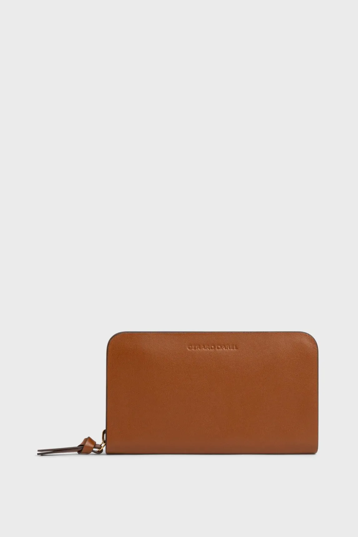Portefeuille En Cuir Lisse Cognac - Wallet