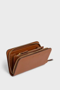 Portefeuille En Cuir Lisse Cognac - Wallet