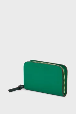 Portefeuille En Cuir Vert - Miniwallet