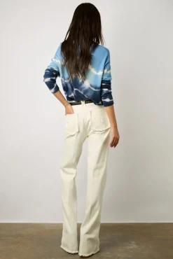 Pull Cachemire Tie And Dye Bleu Ocean - Lua