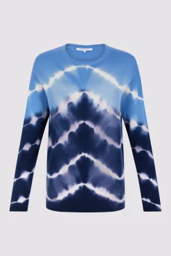 Pull Cachemire Tie And Dye Bleu Ocean - Lua