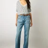 Pull En Lin Rayures Bleu Ocean - Lamia