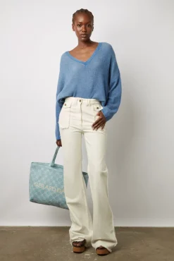 Pull V En Cachemire Electrique - Ludovica