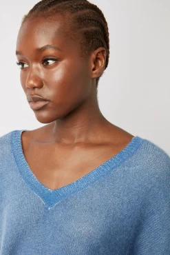Pull V En Cachemire Electrique - Ludovica