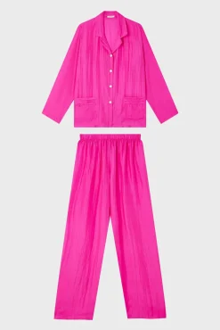 Pyjama En Soie - Fuchsia