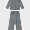 Pyjama En Soie - Gris Clair