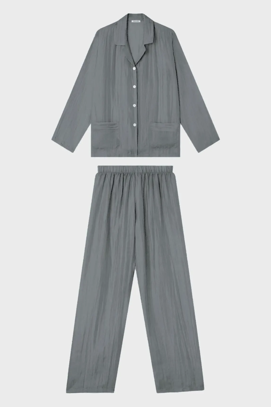 Pyjama En Soie - Gris Clair