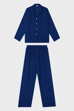 Pyjama En Soie - Marine