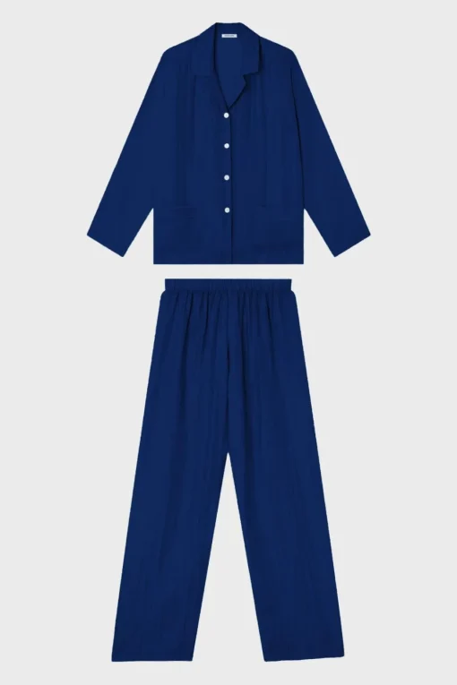 Pyjama En Soie - Marine