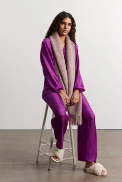 Pyjama En Soie - Violet