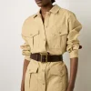 Robe Chemise En Coton Sable - Eleni