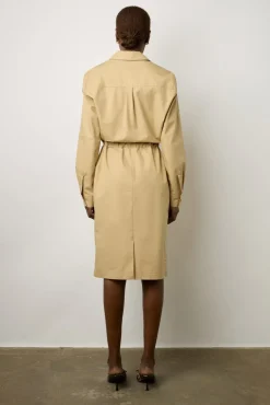 Robe Chemise En Coton Sable - Eleni