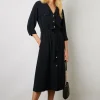 Robe Chemise Fluide Marine - Ezra
