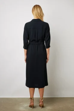 Robe Chemise Fluide Marine - Ezra