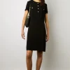 Robe Courte Et Cintree Unie Noir - Ellis