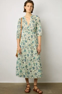 Robe Longue Cintree Ecru - Elysee