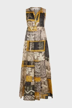Robe Longue En Coton Ocre - Elane