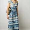 Robe Longue Portefeuille Indigo - Emilya