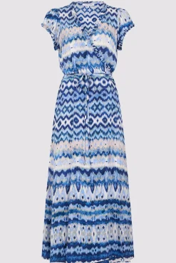 Robe Longue Portefeuille Indigo - Emilya