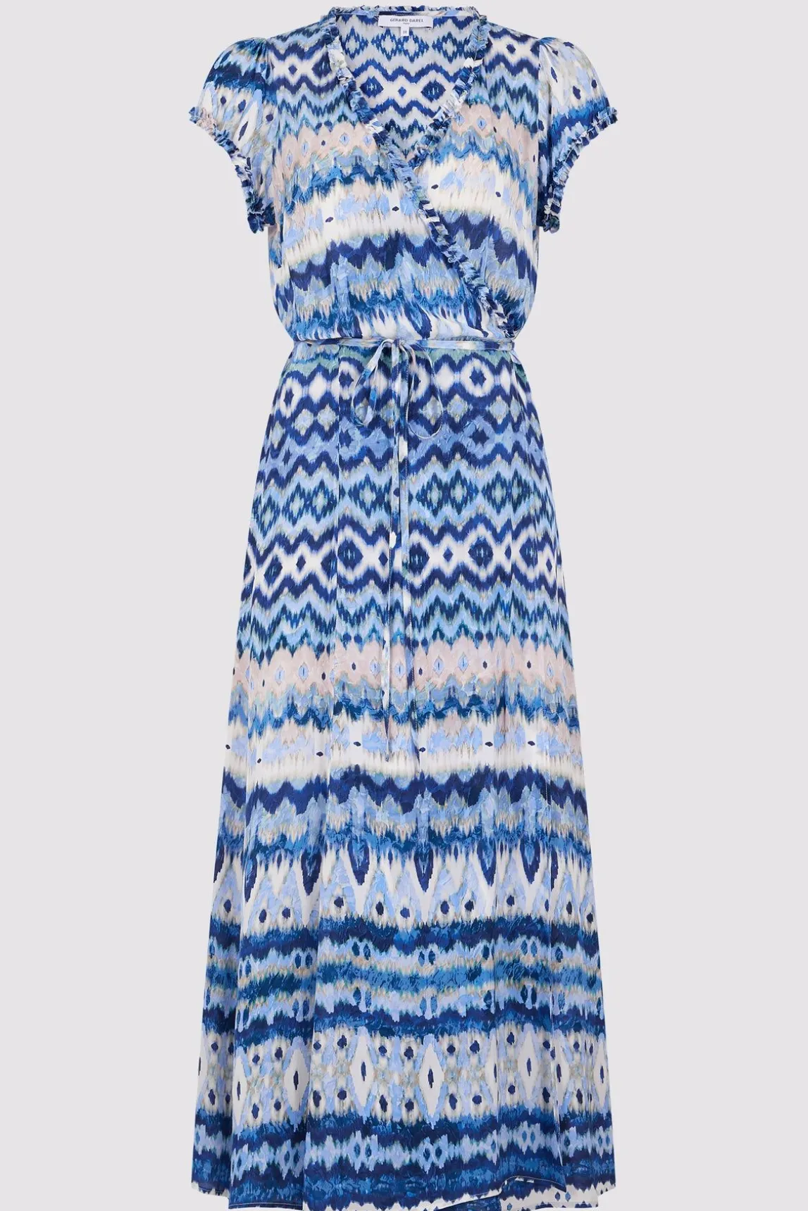 Robe Longue Portefeuille Indigo - Emilya