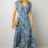 Robe Longue Tie And Dye Indigo - Euranie