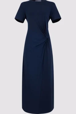 Robe Midi En Jersey Marine - Emmeline