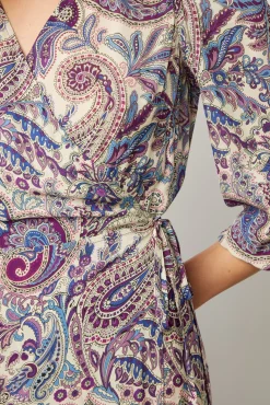 Robe Portefeuille Imprimee Naturel - Edna