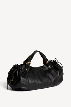 Sac A Main En Cuir De Veau Noir - 36H