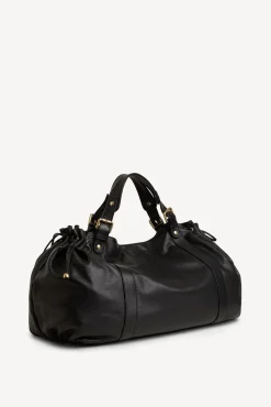 Sac A Main En Cuir De Veau Noir - 72H