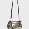 Sac A Main En Cuir Lamine Effet Glitter - Mini Dany