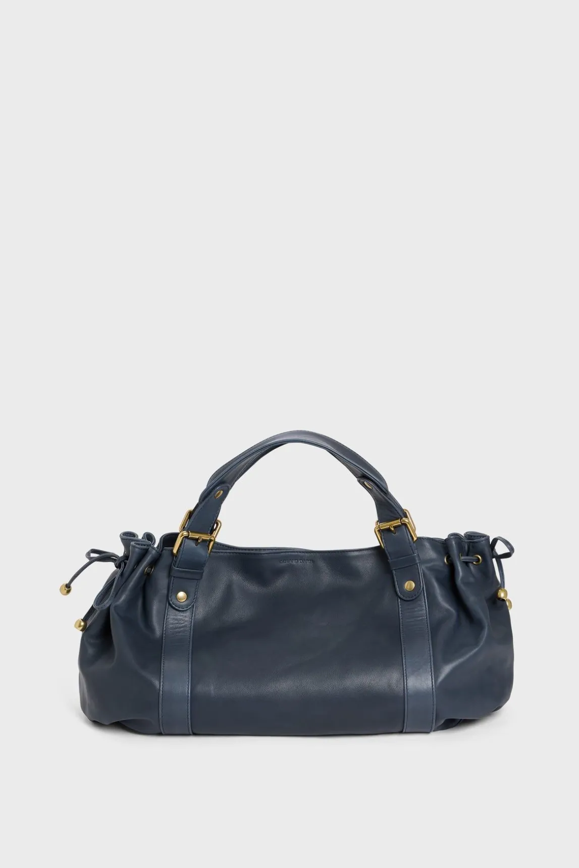 Sac A Main En Cuir Marine - 24H