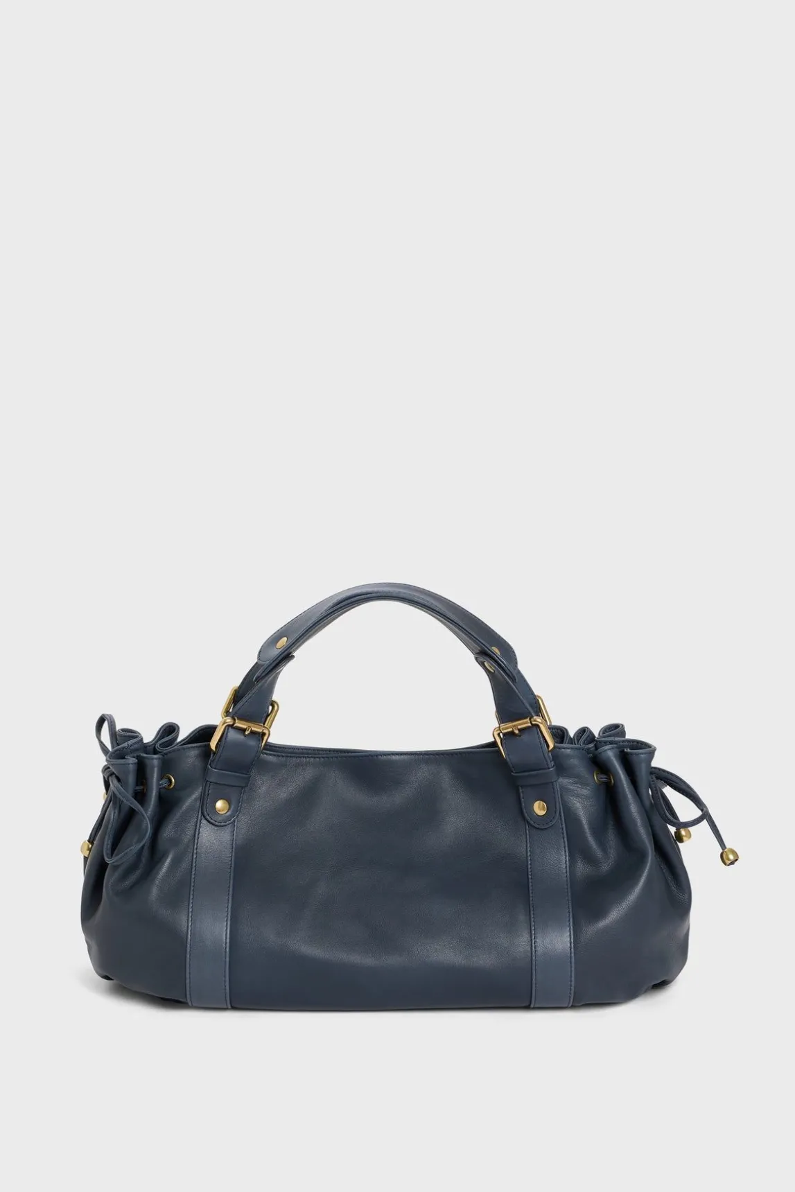 Sac A Main En Cuir Marine - 24H