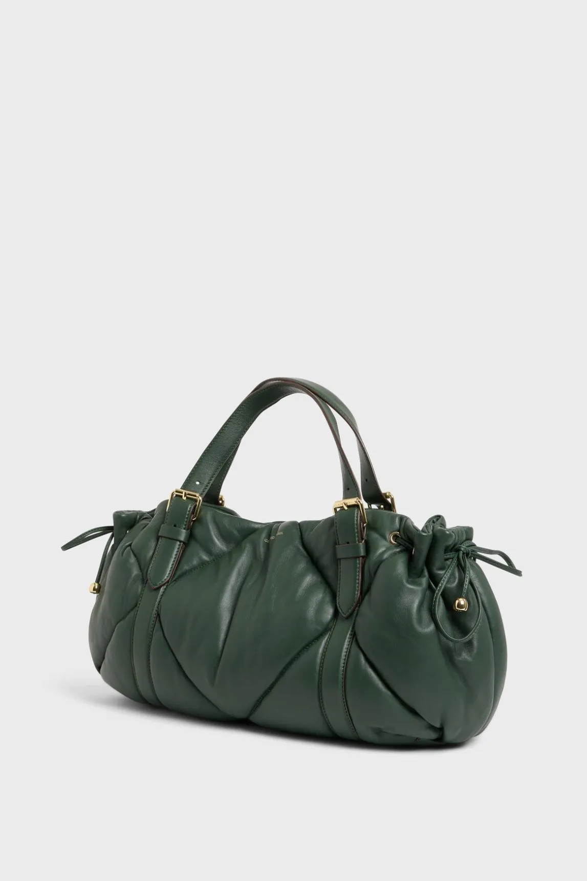 Sac A Main En Cuir Matelasse Vert - Le 24H
