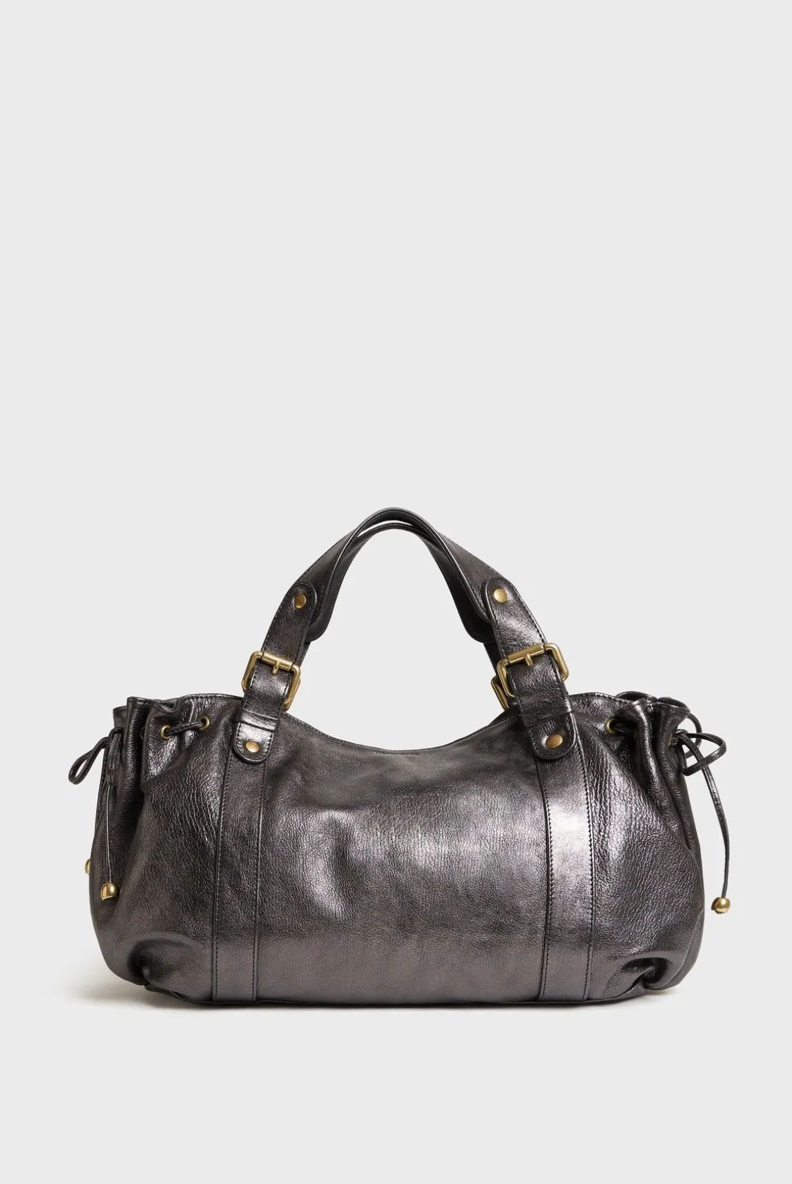 Sac A Main En Cuir Metallique - 24H