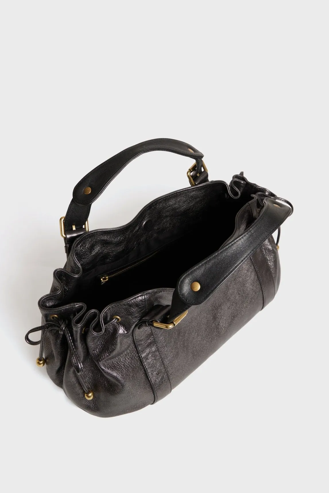 Sac A Main En Cuir Metallique - 24H