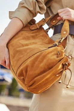 Sac A Main En Cuir Velours - 24H