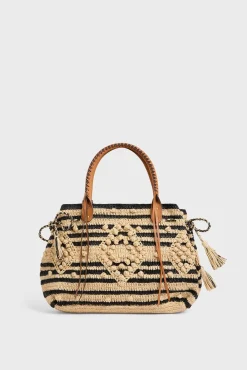 Sac A Main En Raphia Raye- 24Gd Raphia