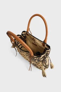 Sac A Main En Raphia Raye- 24Gd Raphia