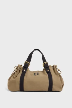 Sac A Main En Toile Kaki - 24H