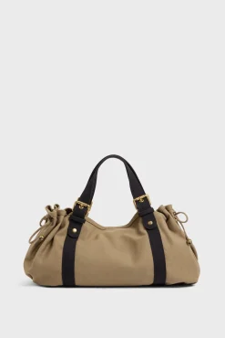 Sac A Main En Toile Kaki - 24H